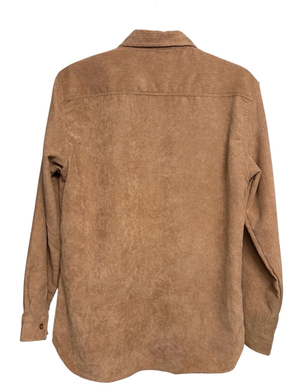 Men's Corduroy Button-Up Shirt in Tan - Picture 3 of 7